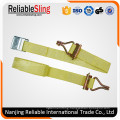 Ce GS En12195-2 Yellow D-Shaped Buckle Belt